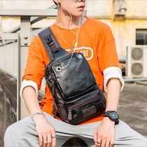 Han Edition Trend Mens Bag Casual Single Shoulder Diagonal Satchel Bag Outdoor Sports Chest Bag Street Large Capacity Tide Bag Mens Bag Bag