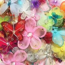 Simulation butterfly flower screen butterfly butterfly pounds pure handmade DIY header flower cap material accessories