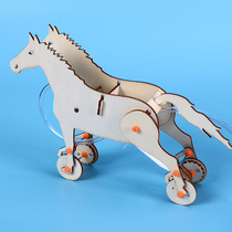 Science and technology small production Hydraulic machinery horse piston Science and technology creative diy puzzle assembly mechanical model toy gift