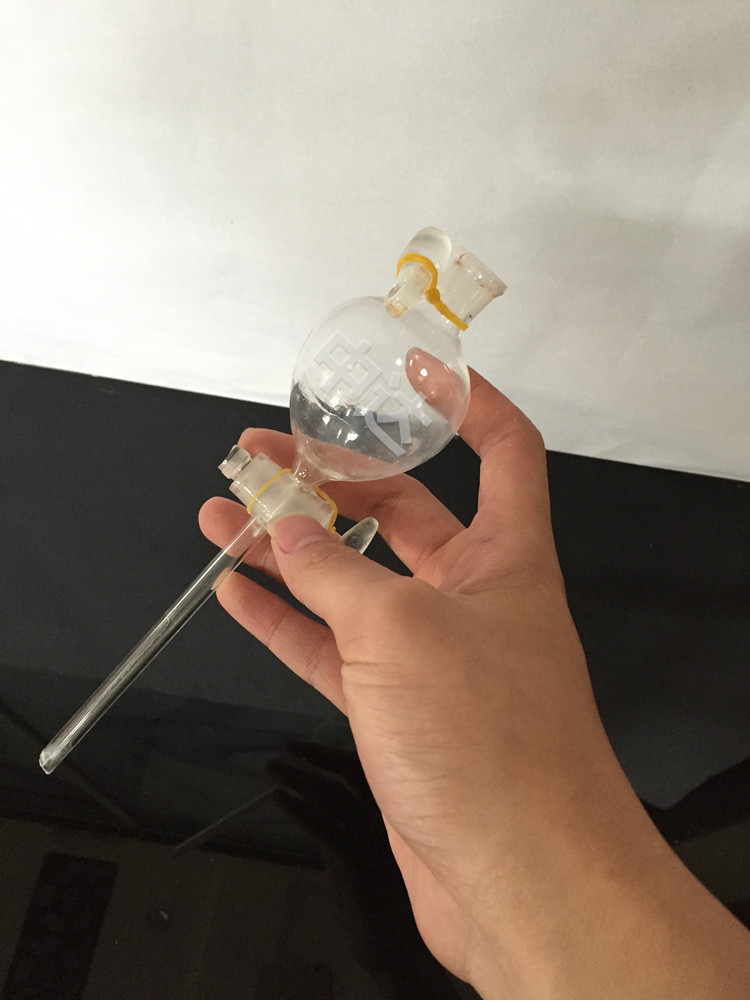 教学仪器球形园形分液滴液漏斗60ml化学实验仪器实验器材加厚玻璃_双