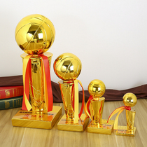 Resin gold-plated NBA Championship Trophy custom OBrien Cup basketball tournament trophy Memorial supplies
