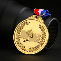 Metal Badminton Medals Customized Games Games Competition Prizes Universal Large Gold Medal Medal Trophy Custom