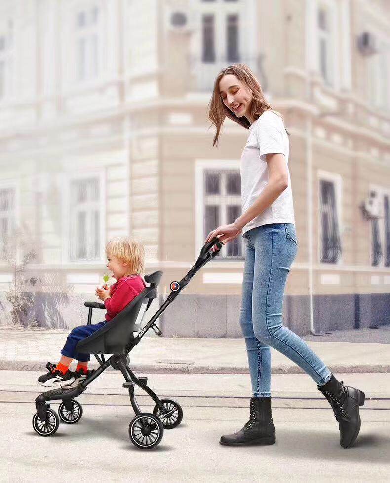 宝宝好v5b溜娃神器手推车轻便折叠双向遛娃车儿童四轮婴儿推车