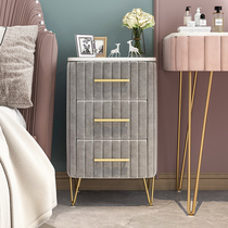 Solid Wood bedside table modern simple light luxury bedroom dressing table locker drawer type 40cm small living room side cabinet