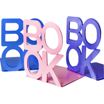 Deco book baffle book end metal material cartoon note book end book clip bookshelf