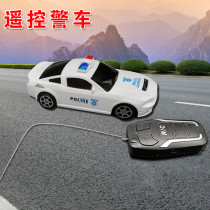 Small remote control police car simulation model electric two-channel car 110 public security car boy childrens toy car