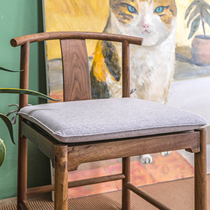 New Chinese Tea Table Chair Cushion Thickened Cotton Linen Memory Cotton Slow Rebound Red Wood Too chair cushion removable for dining chair