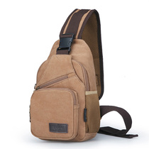 Hong Kong I TGREG chest bag male slanted satchel canvas single shoulder bag chest front bag inclined cross sports casual trend purse