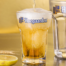 Fotya White Beer Cup Belgian Hexagonal Glass Cup Home Creative Large Capacity Zale Cup Personality Fine Wine Cup