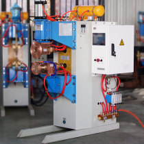 Shandong manufacturer intermediate frequency inverter DC roller welding machine stainless steel sintered felt fiber mesh tube steel ring seam welding machine