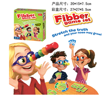 Glasses long nose liar board fiber game set speaks big words long nose table game