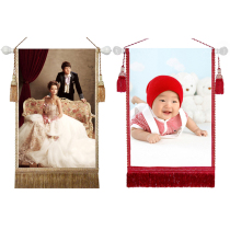 diy photo poster custom Nordic tapestry wedding photo making wedding dress baby wall blanket hanging picture shaft cloth art wall-hanging