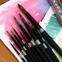 Skyists new concept 400 imitation squirrel hair hook line pen nib brush Gouache oil painting Acrylic watercolor painting pen