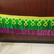 Cover edge colored cloth rain silk all kinds of rain Silk road money rain silk wreath accessories various funeral supplies