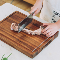 Tree thickened acacia wood cutting board household chop board kitchen super thick non-stick panel cutting board solid wood sticky board