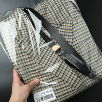 Shopkeeper recommended drunk ideal version is worth receiving fashionable double-breasted hit color grid belt suit female spring