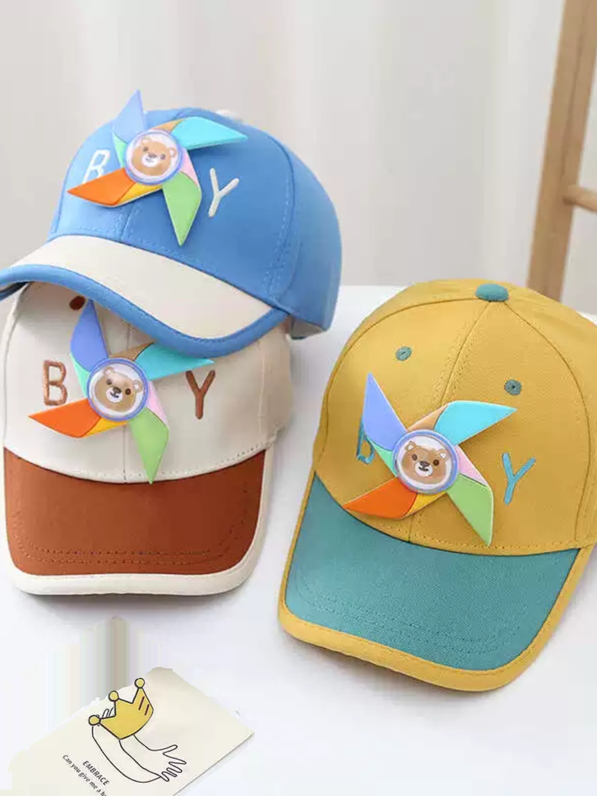 Children's Hat Sun Protection Children's Sun Hat Letter Baseball Cap Baby Cartoon Sun Hat Peaked Cap New Boys