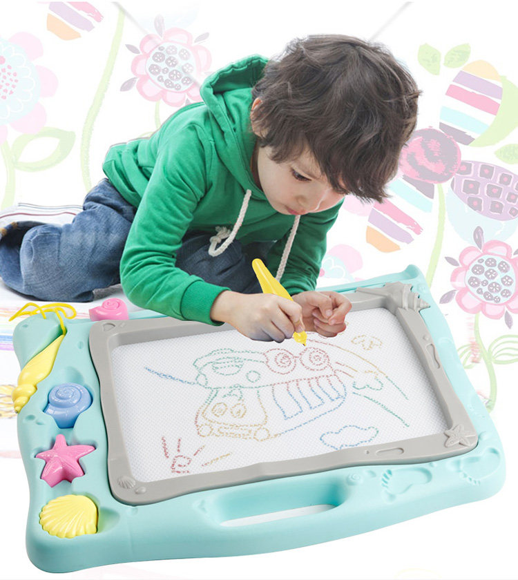 儿童彩色磁性画画板磁力涂鸦板幼儿小画板写字板小女孩宝宝1-3岁