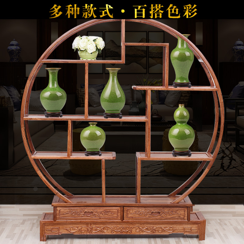 Jingdezhen ceramics creative vase furnishing articles sitting room flower arranging archaize crack porcelain Chinese style household decorations