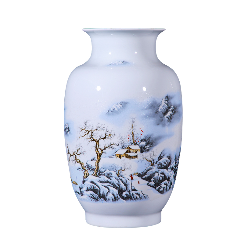 Jingdezhen porcelain ceramic vases, flower arranging is placed the new Chinese style household living room TV ark adornment ornament porcelain