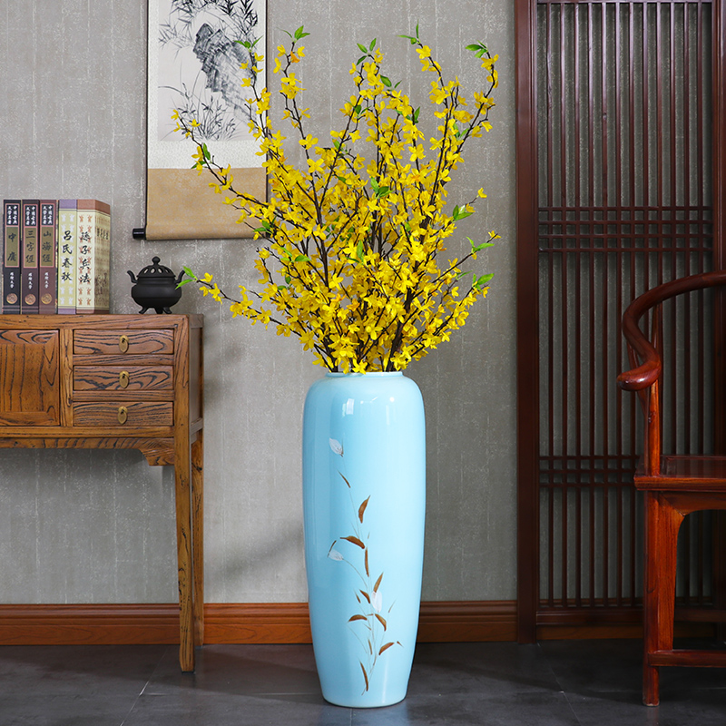 Ground ceramic vase large porcelain vases creative modern Chinese style living room home TV ark adornment furnishing articles