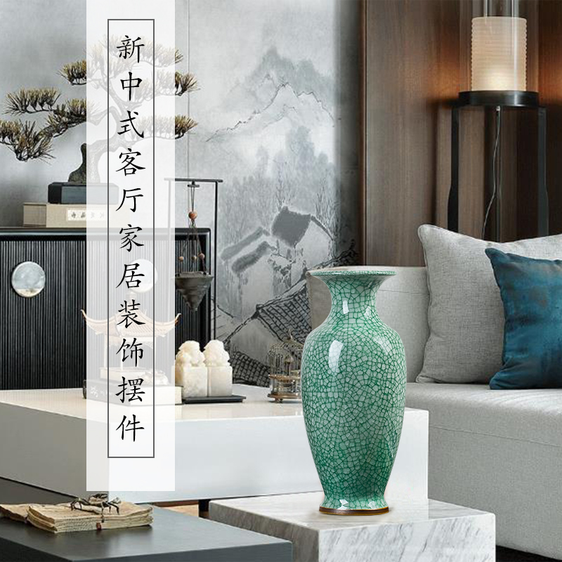 Jingdezhen ceramic vase furnishing articles flower arranging Chinese style household adornment sitting room ground large antique jun porcelain vases