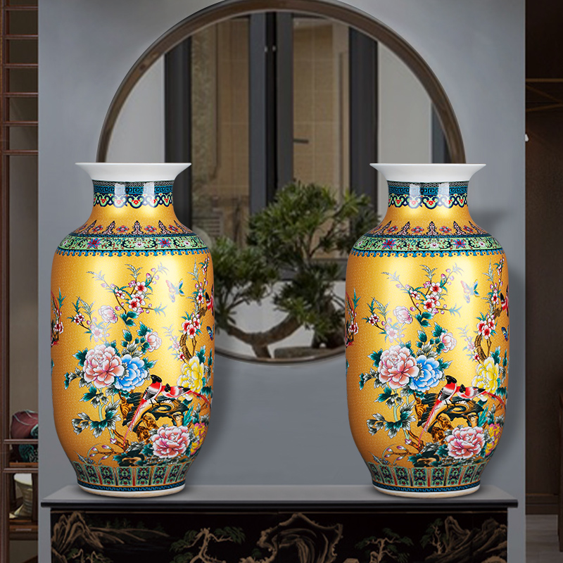Porcelain of jingdezhen ceramics of large vases, large modern new Chinese style home sitting room adornment is placed