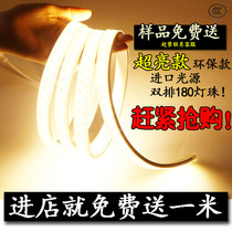 Super bright led light strip 5630 chip double row indoor ceiling outdoor waterproof light strip 120 180 patch