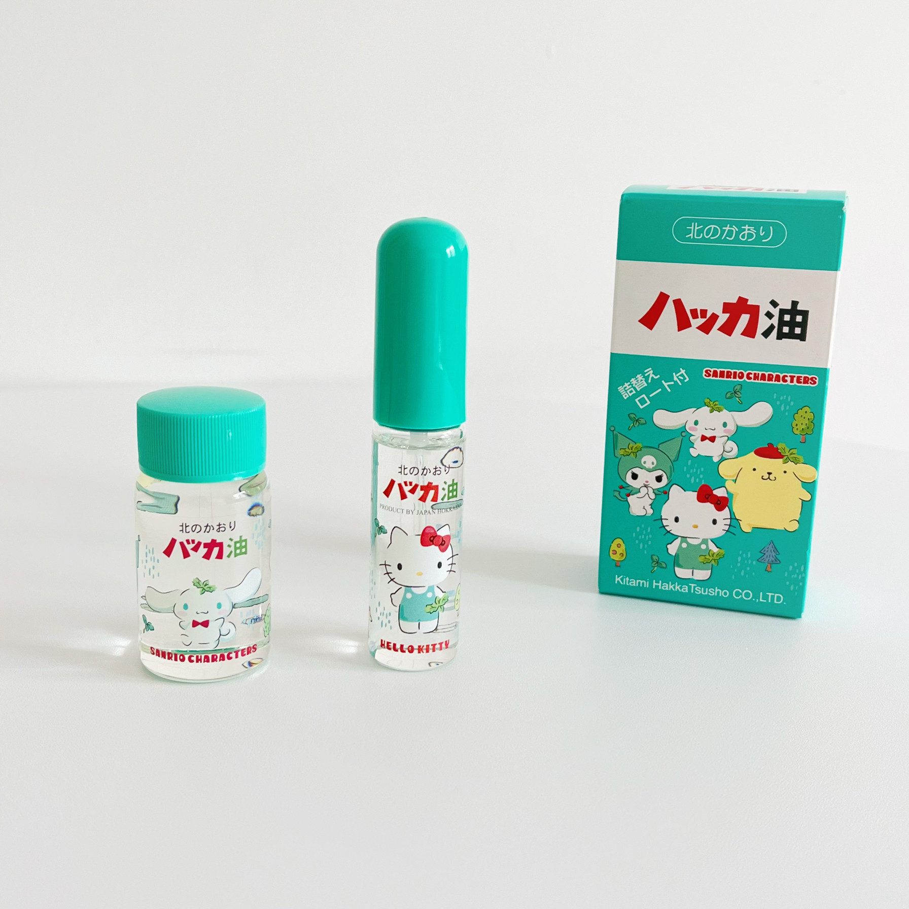 【日本直邮】 日本 KINCHO 北海道北见 hello kitty限量版 薄荷油清凉油喷雾11.5ml