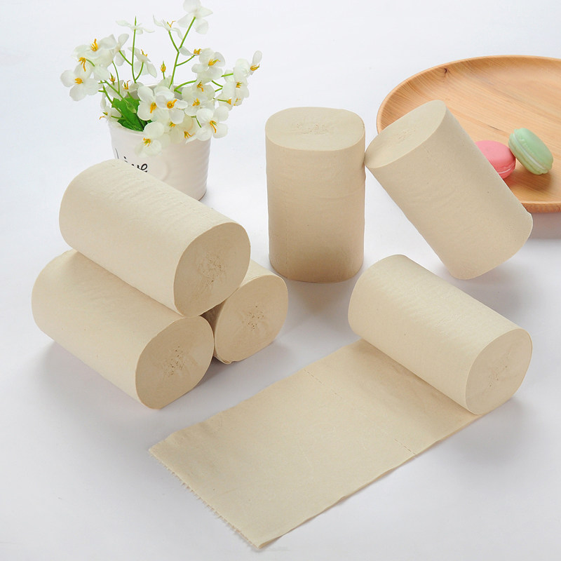 10斤本色卫生纸原浆纸家用60卷散装婴儿纸巾卷筒纸厕手纸_7折现价63.