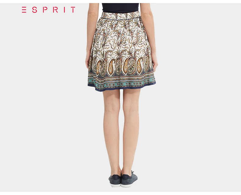 古馳蜜蜂老虎 ESPRIT女士2020春時尚復古印花半身裙-027EE1D009 古馳蜜蜂包包