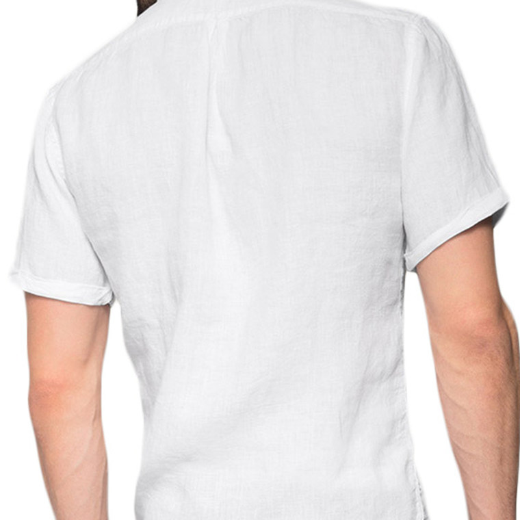 折ESPRIT EDC 男士 简单款纯色尖领短袖衬衫-055CC2F023吊牌价399
