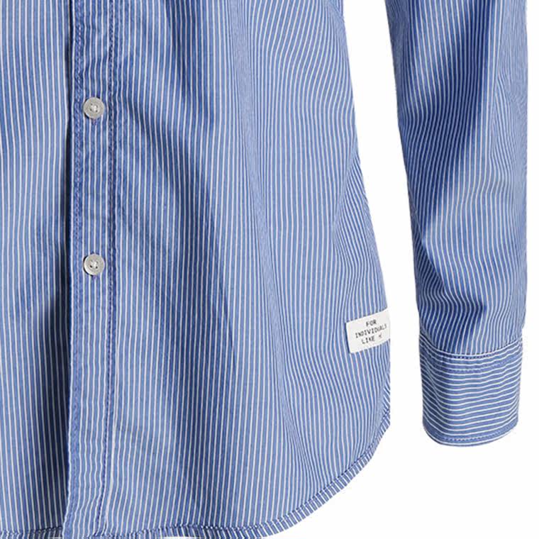 新品ESPRITEDC男士休闲时尚条纹衬衫-075CC2F010吊牌价399