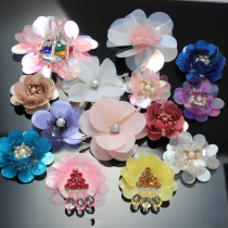Three-dimensional handmade nail beads flower cloth patch clothes bag hat DIY accessories performance clothing decorative patch decals