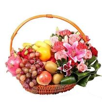 Shanghai boutique flowers fruit basket express red wine fruit visit gift basket visit condolence gift fruit basket