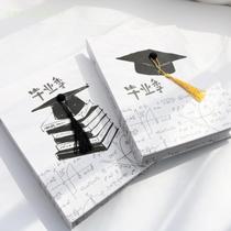 Customized box primary and secondary school students we graduated from the student record General thick paper illustration manual address book Female