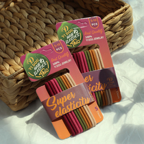 Simple to go shopping is suitable for girls candy color INS simple hair rubber band hair ring