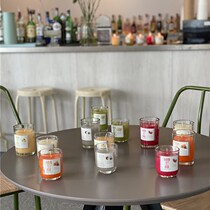 Im addicted to the very healing milk fragrance soothe the nerves and sleep glass fragrance candles.