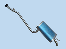 Hyundai Sonata rear section double-layer thickened stainless steel muffler muffler exhaust pipe rear section