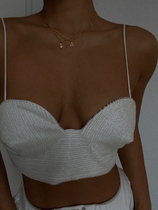 Wearring custom niche advanced exquisite diamond small letter necklace female Net Red Stack wearing wild choker