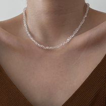 Super fairy more cut glass crystal beaded necklace female ins Net Red fashion simple personality new choker