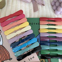 South Korea imported colorful candy color bow ribbon Daily Light Resin side clip cute children bangs hairclip
