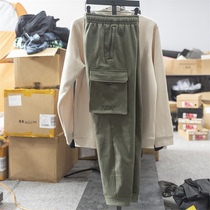 Ann Stepping Mens Clothing 2021 Winter New Casual Trends 100 Hitch Foot Tooling Sports Long Pants 152146302