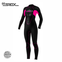 Winter swimming warm clothes 3MM one-piece diving suit female submersible suit swimsuit neoprene rubber warm and wear-resistant