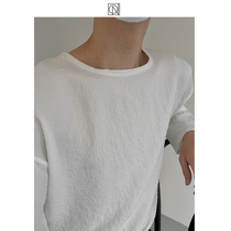 COLN1 pieces well and 100 hitch T-shirts dont have to be heavy and colorful can also be colored by the pleated fabric with its own texture