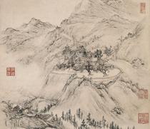 Li Shizhuos Gaotu Seiko Chart ultra-high-Qing electronic picture decoration spray-painted identification of the painting material of the country