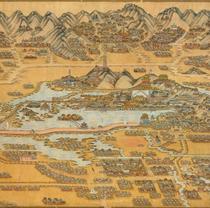 Clear < Three Hills Five Garden Plots > Ultra High Definition Electronic Picture Decoration Spray Painting Appraisal of the Imitation Country Painting Material