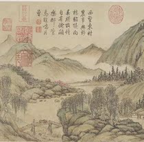 Qingfang Zong  Shan Shui Dongcun Tupage > Electronic picture decoration spray painting to identify the painting material of the country of imitation