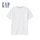 Gap men's short-sleeved cotton V-neck T-shirt summer 414776 E simple solid color fashion couple top Gap men's short-sleeved cotton V-neck T-shirt summer 414776 E simple solid color fashion couple top