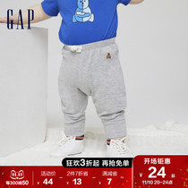 (Brenner) Gap Baby Sports 100% Cotton Sports Sweatpants 496557 Autumn Winter New Kids Baby Pants